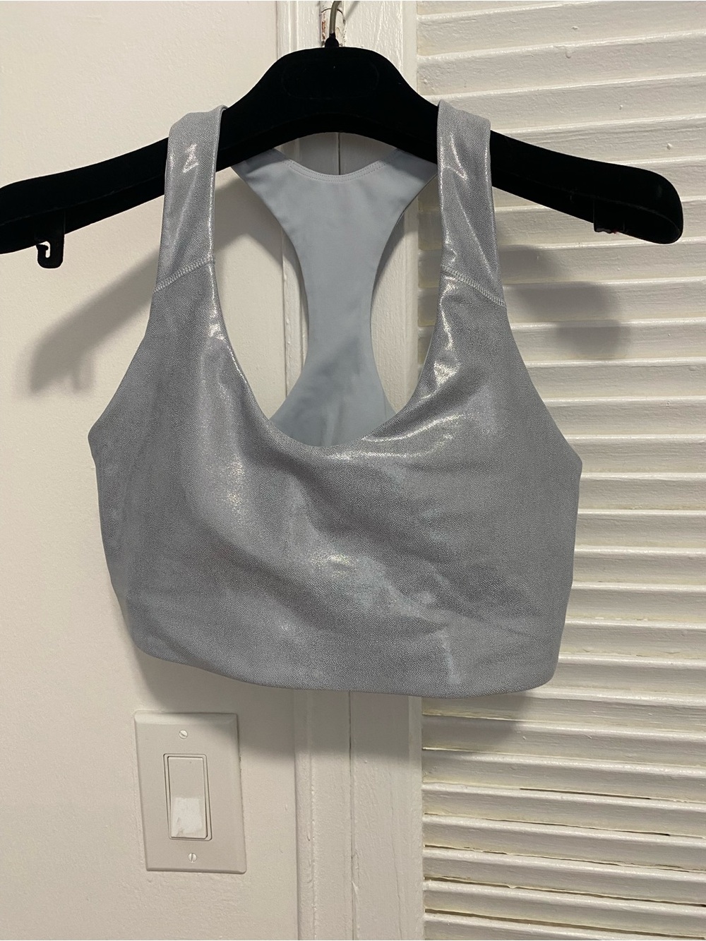 Old Navy Active Light Silver Sports Bra